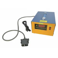 This charger is a replacement accessory for stackers, designed to recharge batteries in compatible 2LEC1 and 2LEC2 models. It supports ongoing operation of material handling equipment in warehouses and industrial facilities.