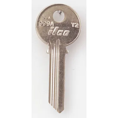KABA ILCO Key Blank: Compatible with Yale Locks, Key ID # Y2, 6 Pins - Door Lock Key Blanks