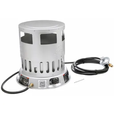 Dayton Portable Gas Floor Heater: 80,000 BtuH Heating Capacity Output - Portable Gas Convection Can Heaters