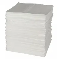 BRADY SPC ABSORBENTS Sorbent Pad: 32 oz Volume Absorbed Per Pad, Polypropylene, White, Bale, 200 PK (MPN SPC200)