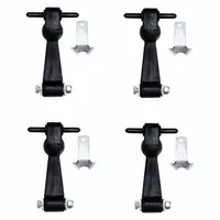 This T-handle catch latch is designed for securing hoods, panels, and access doors on vehicles and industrial equipment. It features a 6-inch latch length and a 3 1/2-inch handle length, with zinc-plated carbon steel brackets and a brackets and pin mounting style for corrosion resistance and secure fastening