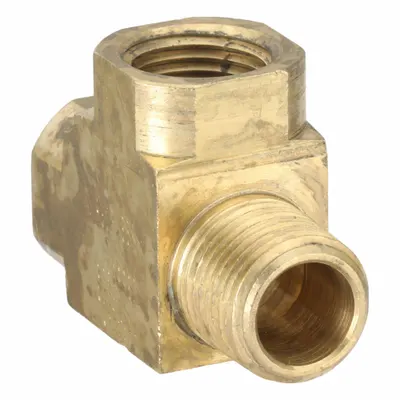PARKER Metal Pipe Tee: Tee, 1/2 in x 1/2 in x 1/2 in, 1,000 psi, 2 21/64 in Lg - Threaded High-Pressure Pipe Fittings