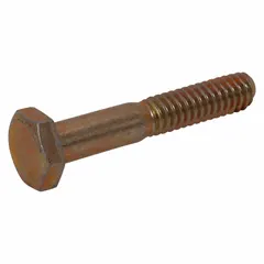 Grade 8 steel hex head cap screw with zinc yellow finish, 1/2"-20 fine thread, 2-inch length, fully threaded. Meets ASME B18.2.1 and SAE J429. Suitable for heavy-duty bolting in machinery assembly, structural connections, and equipment mounting.