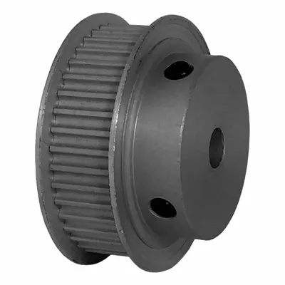 Dayton Timing Pulley: Modified Curvilinear, Fixed, For GT Timing Belt Section - GT Section Fixed-Bore Timing Pulleys with Hub