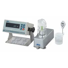 Steel pipette calibrator with a maximum capacity of 10,000 ul and overall height of 9 inches. Used to verify and calibrate the accuracy of single-channel manual and electronic pipettes in laboratory liquid handling applications. Compatible with most brands of single-channel pipettes.