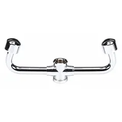 Yoke-plated spray head yoke for Bradley Classic series eyewash stations. Direct-fit replacement for part S19-220BF. Used to restore water flow and coverage in emergency eyewash equipment.