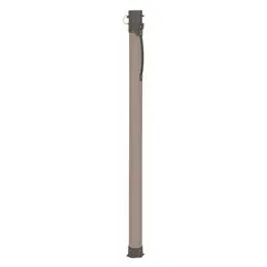 This protective tube case is constructed of plastic and features a lockable closure for secure storage and transport of long, slender items. It has an overall length of 106 inches and width of 3 inches. The beige case is suitable for use in material handling and storage applications.