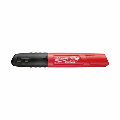 MILWAUKEE Ink Industrial Marker: Chisel, Black, Std Actuation Style - General Purpose Ink Markers