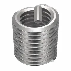 Free-running tanged helical insert for thread repair or reinforcement in metal components. Made from 18-8 stainless steel with a tensile strength of 200,000 to 250,000 psi. Thread size 5/16"-24, fine thread, right-hand orientation. Plain finish. Pack of 100.