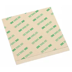 These adhesive transfer tape squares consist of a permanent acrylic adhesive on a polycoated kraft paper liner. Each square measures 12 inches by 12 inches with a thickness of 6.7 mil. Supplied as a 12-pack, this product is used for bonding nameplates, gaskets, and foam in industrial assembly applications.