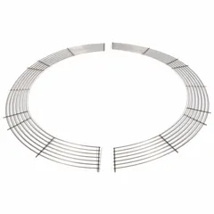 This Dayton bird screen kit is constructed from 304 stainless steel with a mill finish. Designed for upblast exhaust fans, it prevents birds and debris from entering the fan while maintaining airflow. Suitable for commercial and industrial ventilation systems.