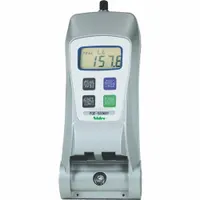 The NIDEC-SHIMPO FGE-500HXY is a digital force gauge for tension and compression testing. It measures force up to 500 lbf with 0.1 lbf resolution and displays results in N, kg, or lb on its LCD screen. Accuracy is ±0.2% of full scale. It is powered by an AC adapter and is ROHS compliant