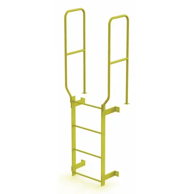TRI-ARC Walk-Thru Fixed Ladder, Steel, 4-Rung, 28 in Wide, Model WLFS0204-Y - Fixed Ladders