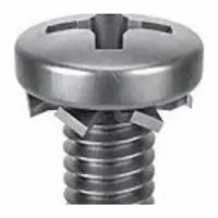SEMS Screw: External Tooth, M4x0.70 Thread Size, 20 mm Lg, Stainless Steel, Passivated, Pan, 5 PK (MPN 1-MPE-4-20)
