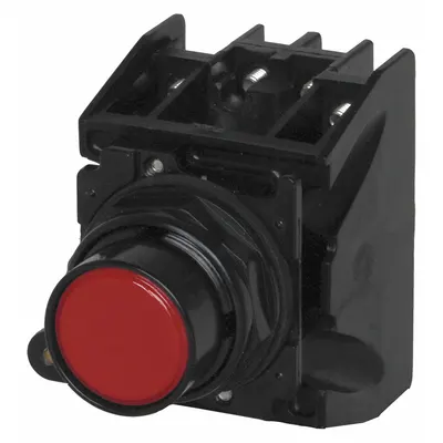 EATON Hazardous Location Push Button: 30 mm, Metallic, Flush Profile - Flush-Mount Push Buttons