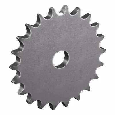 TRITAN Roller Chain Sprocket: No Hub, For Single Strands, 40, 22 Teeth, 3.513 in Pitch Dia - Size 40 Plain-Bore Roller Chain Sprockets