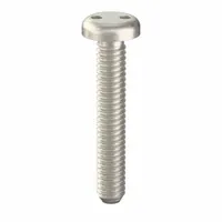 Tamper Resistant Screw: #8-32 Thread Size, 1 in Lg, Stainless Steel, Plain, Pan, Spanner, 25 PK (MPN 121140)