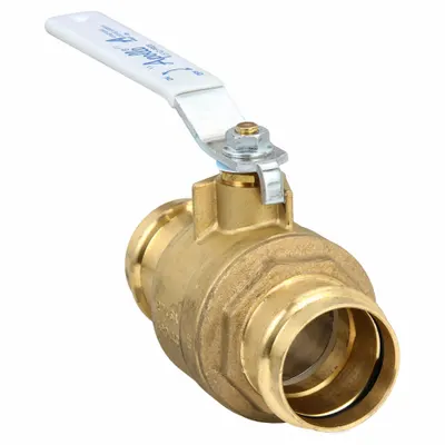 APOLLO Manual Two-Way Ball Valve: 2 in, Brass, Straight, Press x Press - Brass Ball Valves