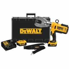 This 20V MAX cordless crimping tool features a dieless, latching head for crimping copper and aluminum cable and connectors. It accommodates wire sizes from 8 AWG to 750 kcmil. The kit includes a charger. Suitable for electrical installations in commercial, industrial, and utility settings.
