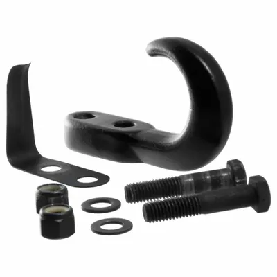 CURT 22411 Tow Hook, Steel, Black, 5-1/2 in Overall Length - Tow & Recovery Hooks