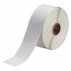 Black on white wraparound label for permanent wire and cable identification. Designed for 28 AWG to 20 AWG wire gauge. Compatible with BBP11 printer series; requires R4313 ribbon.