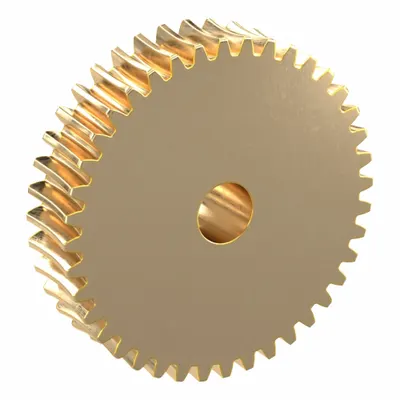 KHK GEARS Worm Wheel: Reduction Ratio 40, Module m 0.8, Right Hand, 20° Pressure Angle - Metric Worm Wheels