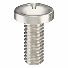 Pan head machine screw with 5/16"-18 thread, 3/4" length, made from 316 stainless steel with plain finish. Features a Phillips drive with #4 drive size. Sold in a 10-pack. Suitable for general fastening applications requiring corrosion resistance.