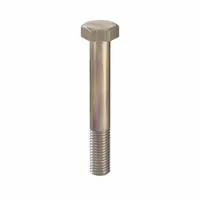 Hex Head Cap Screw: Steel, Class 10.9, Zinc Yellow, M12, Metric, 85 mm lg, Partially Threaded, 25 PK (MPN HC10120851-025P1)
