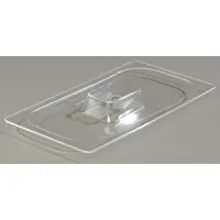CARLISLE Food Pan Lid: Third Size, 12 3/4 in Overall Lg, 6 7/8 in Overall Wd, 1/8 in Overall Dp (MPN CM112707)