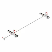 WEATHER GUARD Van Roof Rack: Aluminum, 12 9/10 in Overall Ht, 130 3/4 in Overall Lg, White (MPN 2275-3-01)