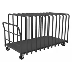 DURHAM MFG Panel Truck: 1,800 lb, Gray, 76 in L x 39 1/2 in W x 44 in H Deck, 8 1/8 in Deck Ht (MPN APT12V-3672-5MR-95). Key specifications — attr1343483: Gray; attr1343469: (2) Rigid; attr1343506: DURHAM MFG.