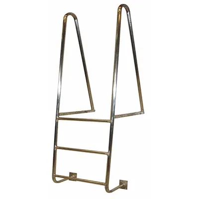 TRI-ARC Fixed Ladder: 7 ft Overall Ht, 21.1 in Overall Wd, Aluminum, 300 lb Load Capacity - Walk Through Fixed Ladders