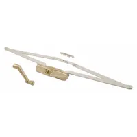 This non-handed sash-mounted window operator is designed for casement windows. It includes a crank handle and features a copper enamel-coated finish with a 4 3/16 in base length. Suitable for residential or light commercial applications requiring manual window operation
