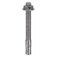 MKT FASTENING Wedge Anchor: 3 3/4 in Overall Lg, 3/8 in Dia, 3/8"-16 Thread Size, Plain, 400 PK (MPN 2738334B)