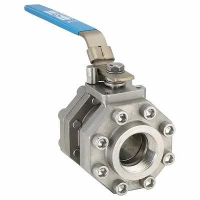 MILWAUKEE VALVE Manual Two-Way Ball Valve: 2 in, Stainless Steel, Straight, FNPT x FNPT - Vented Ball Stainless Steel Ball Valves