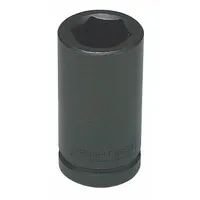 WRIGHT TOOL Impact Socket: 3/4 in Drive Size, SAE, 1 3/8 in Socket Size, 6-Point, Deep, Black Oxide (MPN 6944)