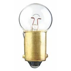 APPROVED VENDOR 1895 BA9s Miniature Bayonet Lamp, G4-1/2 Globe, 14V AC, White, 10-Pack