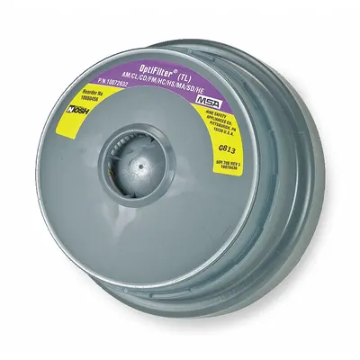 MSA OptimAir TL Series HEPA Cartridge, Magenta/Olive, 6-Pack - MSA PAPR Particulate Filters & Vapor Cartridges