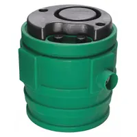 LITTLE GIANT Sewage Basin: 41 gal Capacity, Plastic, 22 in Dia. x 26 9/16 in H, For 1 Pumps, Indoor (MPN 513616)