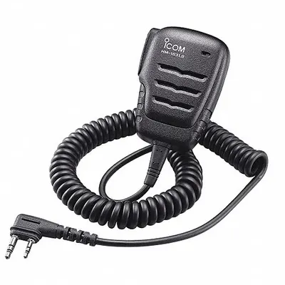 ICOM Speaker Microphone: Fits Icom, For F200/ID50A/ID52A/IP501H Series, 20 in Cord - ICOM-Compatible Microphones & Speakers