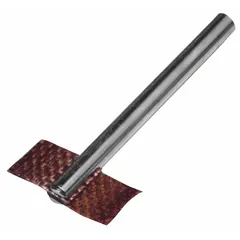 Tungsten carbide rotary flap peen assembly for surface finishing, deburring, and blending on metal parts. Each assembly measures 9/16 in width by 1 1/4 in length. Supplied in a 10-pack.