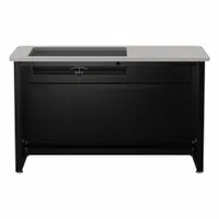 VERSADESK Computer Desk: Wood, Gray Matrix, 0 Drawers, 48 in Overall Wd, 31 in Overall Ht (MPN DV4824-BG)