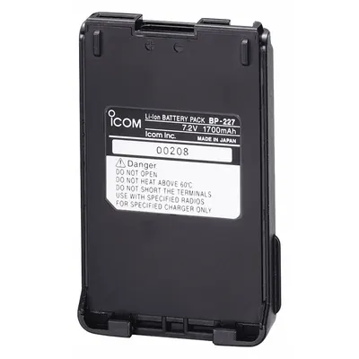 ICOM Radio Battery: Fits Icom, For M88 Series, 1,850 mAh, Lithium Ion, Waterproof - ICOM-Compatible Batteries