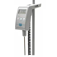 Digital thermoregulator accessory for magnetic stirrers and hot plates. Provides temperature control accuracy of +/-0.5°C. Compatible with AREX Digital PRO and Digital Pro models. Used in laboratory heating and stirring applications requiring precise temperature regulation