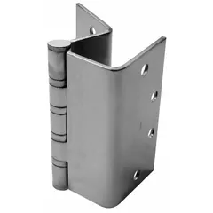 Full mortise-mount butt hinge with a 6 in leaf width, constructed from steel. Features ball bearings for smooth operation and a removable pin for easy door removal. Suitable for heavy-duty commercial and industrial doors in high-traffic areas.