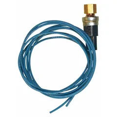 Auto reset single-pressure encapsulated control switch with SPST contact form, rated 120V AC. Opens on pressure fall between 35 psi and 60 psi. Used for fan cycling in HVAC and refrigeration systems to protect compressors and maintain system efficiency.