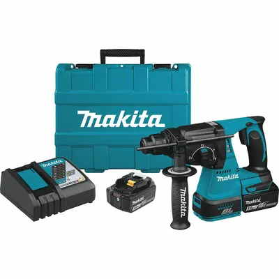 MAKITA XRH01T 18V Cordless Rotary Hammer Kit, SDS-Plus, 1/2 in, 1.7 ft-lb - Makita Cordless Rotary Hammers