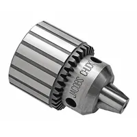 This JACOBS drill chuck features a JT3 taper mount for secure attachment to compatible spindles. It accommodates bit diameters from 1/8 in to 5/8 in and includes a K3 key for tightening and loosening. The slot-drive design enables reliable torque transmission in drilling and milling applications