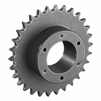 TRITAN Sprocket: For 50 Chain, 30 Teeth, 0.625 in Pitch Dia, 6.339 in Outside Dia - Size 50 Bushed-Bore Roller Chain Sprockets