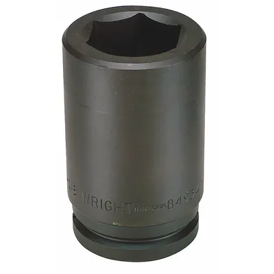 WRIGHT Impact Socket: 1 1/2 in Drive Size, SAE, 3 1/2 in Socket Size, 6-Point - 1-1/2" Drive Impact Sockets